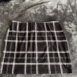 Shein plaid mini skirt
